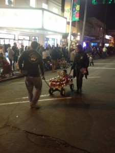 WB and Max in Holiday Parade